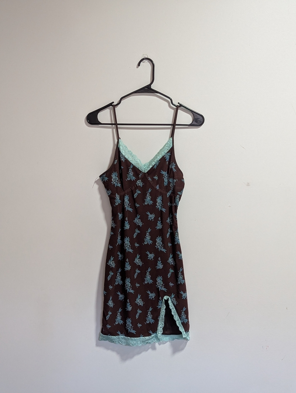 Brown Floral Slip Dress